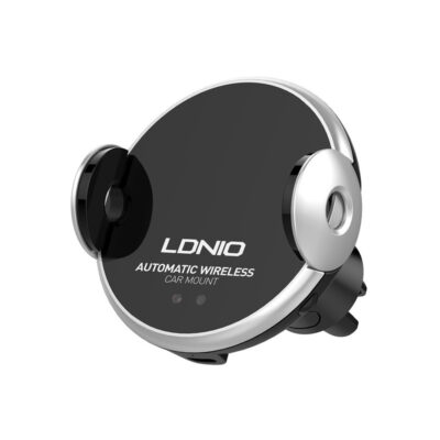 هولدر و شارژر وایرلس دریچه کولری LDNIO MA02 Auto-Clamping Car Holder 15W Fast Wireless Charging