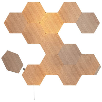 پنل روشنایی هوشمند Nanoleaf Elements کیت Starter - طرح Wood Look - پک ۱۳ تایی